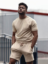 Men's Casual Short Sleeve T-Shirt Sports Suit - Lootquake