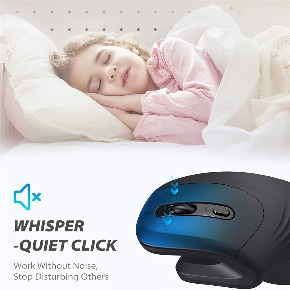 Ergonomic 2.4G Wireless Mouse, Right-Handed Optical Gaming Mouse, Battery Powered, Plastic, Crystal Embellishment, Compatible with Windows XP, Non-Wireless, for PC, Laptop, Home Office
