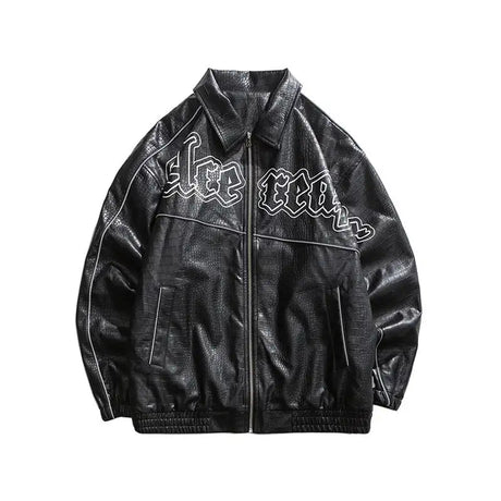 High Street Locomotive PU Snake Skin Pattern Overalls - Lootquake