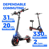 1 Ninebot M4 Adult Electric Scooter - Foldable Commuter Model with 600W Motor, 10-inch Pneumatic Tires, Dual Suspension & Braking System, Cruise Control, Seat for Pets, 31-Mile Range, Fast Charging, Black Aluminum Alloy, U.S.