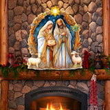 Nostalgic Nativity Scene Holiday Door Decor by G. Debrekht - Nativity Holiday Decor - 8611074H