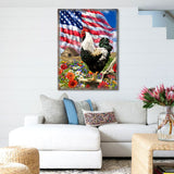 Morning in America Art Wooden Wall Art by D. Gelsinger - American Patriotic Decor - 95680B-DG