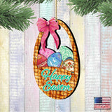 Easter Basket Wooden Ornaments by G. DeBrekht - Easter Spring Decor - 8185309