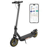 Trottinette électrique W4MAX 10 pouces avec application, support pour téléphone portable et protection antivol, pliable, charge maximale 130 kg