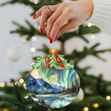 Adornos de madera de bayas de la aurora boreal de Alaska de G.Debrekht - Decoración navideña con animales salvajes - 870023