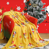 1 manta navideña de felpa, suave y cómoda, ideal para sofá, oficina, cama, camping, viajes, regalo de Navidad.