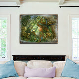 Nature Boy Fantasy Wooden Wall Art by Josephine Wall - Fantasy Decor - 852121-JW