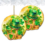 St. Patrick Day Wooden Ornaments by G. DeBrekht Easter Spring Decor - 8652774