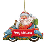 Merry Christmas Santa Door Decor by G. DeBrekht - Christmas Santa Snowman Decor - 8112045-2H