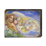 Arte de pared de madera "Alas de Amor" de Josephine Wall - Decoración de fantasía - 852153-JW