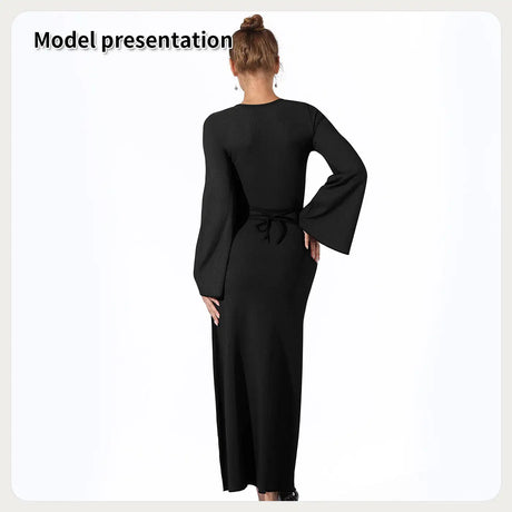 Women's Fashion Simple Solid Color Dress - Lootquake