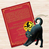 Adornos de madera de gato negro de noche espeluznante de Laura Seeley - Decoración de Acción de Gracias y Halloween - 8512054-3-LS