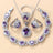 Earrings Necklace And Ring For Women 4 PCs Set - Lootquake