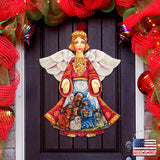Nativity Christmas Angel Nativity Door Decor by G. DeBrekht - Nativity Holiday Decor - 8152722H