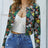 Women's Full Floral Short Jacket Casual Long Sleeved Jacket - Lootquake