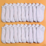 20 paires de chaussettes unies à imprimé, chaussettes basses douces et légères, bas et collants pour femmes