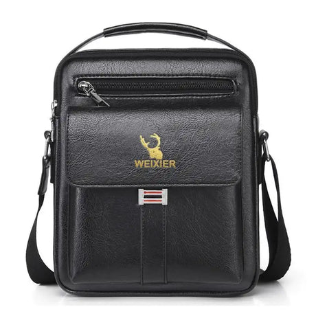 Leather Messenger Crossbody Shoulder Bag For Men Work Business Casual Adjustable Straps With  Metal Zipper - Lootquake