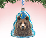 Bear Face Mercury Glass Ornament by G. DeBrekht - Wildlife Holiday Decor - 771056