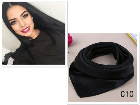 Black long straight hair wig cover - Lootquake