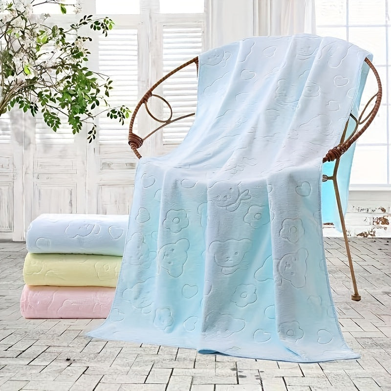 Serviette de bain et couverture ultra-douces en polyester pour animaux de compagnie - Serviette de bain très absorbante à séchage rapide pour le toilettage, le séchage et le sommeil - Serviettes durables pour chiens et chats - 70 x 140 cm