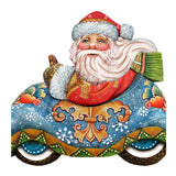 Decoración navideña para puerta con Papá Noel en el coche de G. DeBrekht - Decoración navideña con muñeco de nieve y Papá Noel - 8112045H