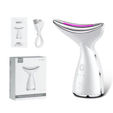 EMS Microcurrent Neck Face Beauty Device With 3 Colors LED Photon Therapy Skin Tighten Reduce Double Chin Face Lifting Devices - Lootquake