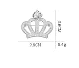 Korean Version Of Fashionable Crown Rhinestone Brooch - Headwear - Lootquake