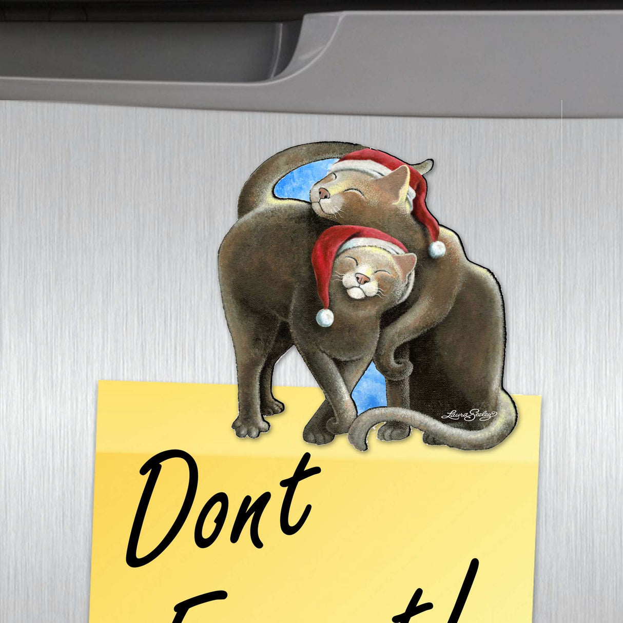 Dog and Cats Decorative Wooden Magnets Set of 6 by L. Seeley - Pets Dog and Cat Decor - 8090139G-S6