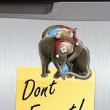 Dog and Cats Decorative Wooden Magnets Set of 6 by L. Seeley - Pets Dog and Cat Decor - 8090139G-S6