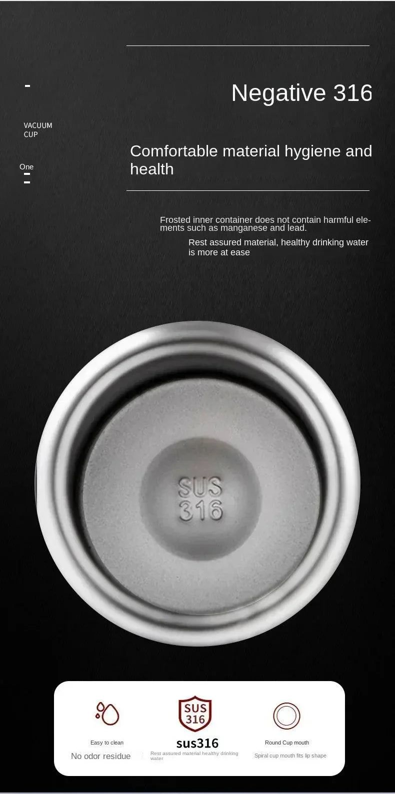 1L Thermal Water Bottle Keep Cold and Hot Thermos for Water Tea Coffee Vacuum Flasks Stainless Steel Thermos Bottle