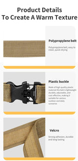 1pc Quick Release Tactical Belt for Men Fashion Style Combat Belt for Outdoor Activities and Fishing