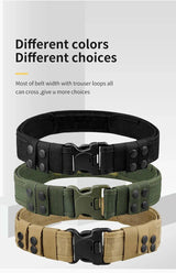 1pc Quick Release Tactical Belt for Men Fashion Style Combat Belt for Outdoor Activities and Fishing