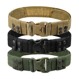 1pc Quick Release Tactical Belt for Men Fashion Style Combat Belt for Outdoor Activities and Fishing