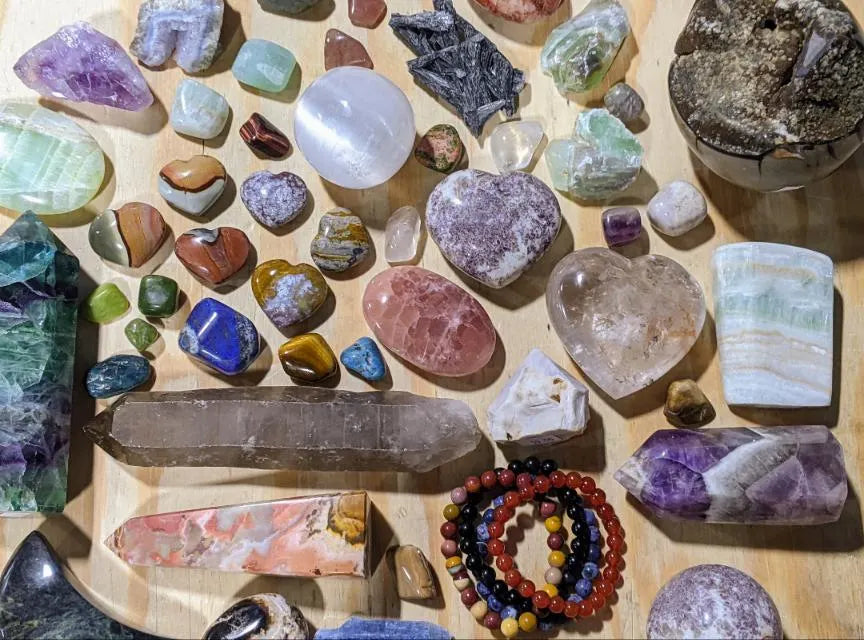 Caja misteriosa de cristales elegidos intuitivamente