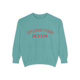 Customizable Unisex Garment-Dyed Sweatshirt, Personalized Gift, Cozy Streetwear, Casual Outfit, Unique Design Sweatshirt