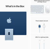 2021 Apple iMac 24-inch - M1 Chip 8-Core CPU/GPU 8GB RAM 512GB SSD Blue | Excellent