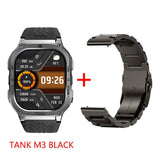 2024 KOSPET TANK M3 Smartwatches For Men Women Rugged Smart Watch 480mAh AOD Bluetooth Fitness Electronic Digital AMOLED Watches