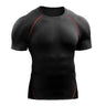 2025 Compression T Shirt Men Summer Sportswear Running T-shirt Elastic Quick Dry Sport Tops Tee Athletic Gym Workout Shirts Men
