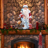 Decoración de puerta con Papá Noel y un oso de miel de G. DeBrekht - Decoración navideña con Papá Noel y muñeco de nieve - 8128811H