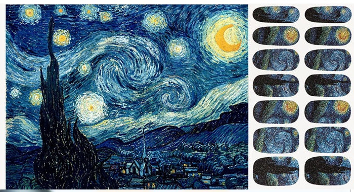 Van Gogh's Star Nail Sticker