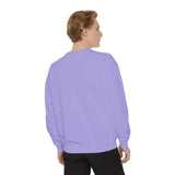 Customizable Unisex Garment-Dyed Sweatshirt, Personalized Gift, Cozy Streetwear, Casual Outfit, Unique Design Sweatshirt