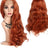 Long curly hair golden brown hood - Lootquake