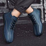 Autumn And Winter Mid-top Work Shoes Side Zipper Casual - Lootquake