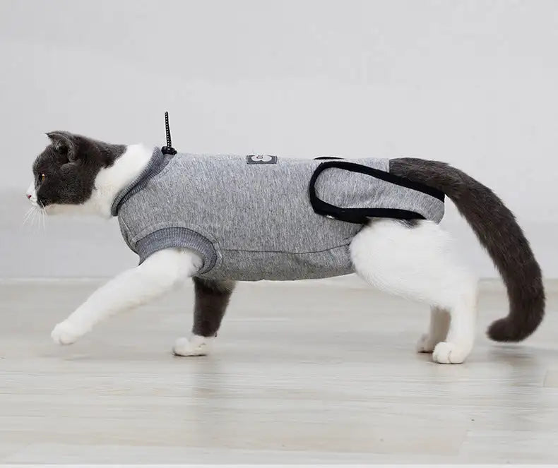 Pet Cat Recovery After Surgery Clothing Pet Wound Anti-mite Sterilization Suit pet products supplies &c - Lootquake