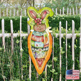 Carrot Bunny Easter Door Decor by Jamie Mills-Price - Easter Spring Decor - 8457609H