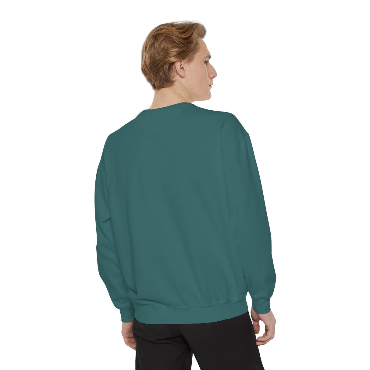 Customizable Unisex Garment-Dyed Sweatshirt, Personalized Gift, Cozy Streetwear, Casual Outfit, Unique Design Sweatshirt