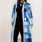 Women's Jacket Color Block Long Outer Sleeve Cardigan Casual Coat Open Front Coat Versatile Coat - Lootquake