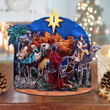 Conjunto decorativo de aldea "El Viaje de los Reyes Magos" de D. Gelsinger - Decoración navideña - 852768