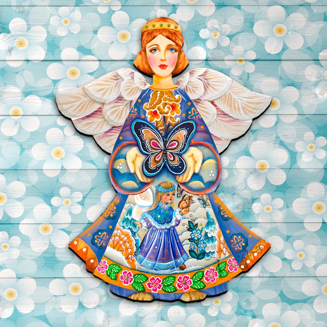 Butterfly Spring Angel Door Decor by G. DeBrekht - Easter Spring Decor - 8154152H