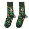 Leopard Print Socks, Unisex Stylish Mid Tube Socks, Women's Stockings & Hosiery